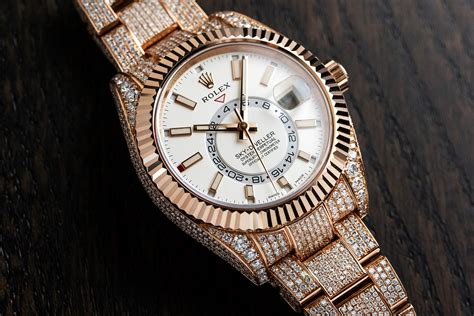 all diamond rolex price